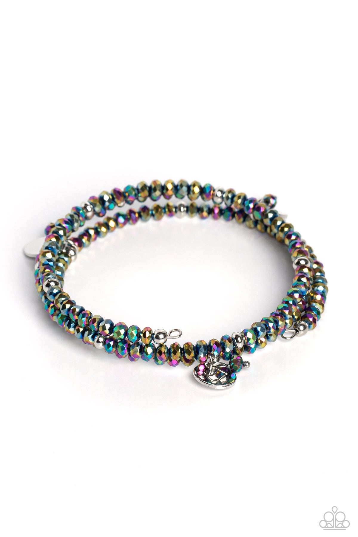 Illusive Infinity Multi Oil Spill Infinity Wrap Bracelet - Paparazzi Accessories- lightbox - CarasShop.com - Paparazzi Jewelry by Cara Jewels