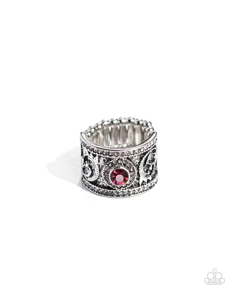 Imperial Intentions Purple Ring - Paparazzi Accessories- lightbox - CarasShop.com - Paparazzi Jewelry by Cara Jewels