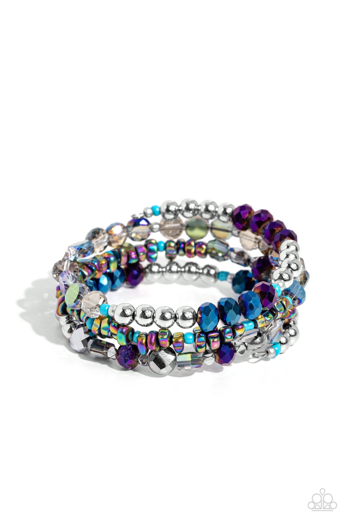 Impressive Infinity Multi Coil Bracelet - Paparazzi Accessories- lightbox - CarasShop.com - Paparazzi Jewelry by Cara Jewels