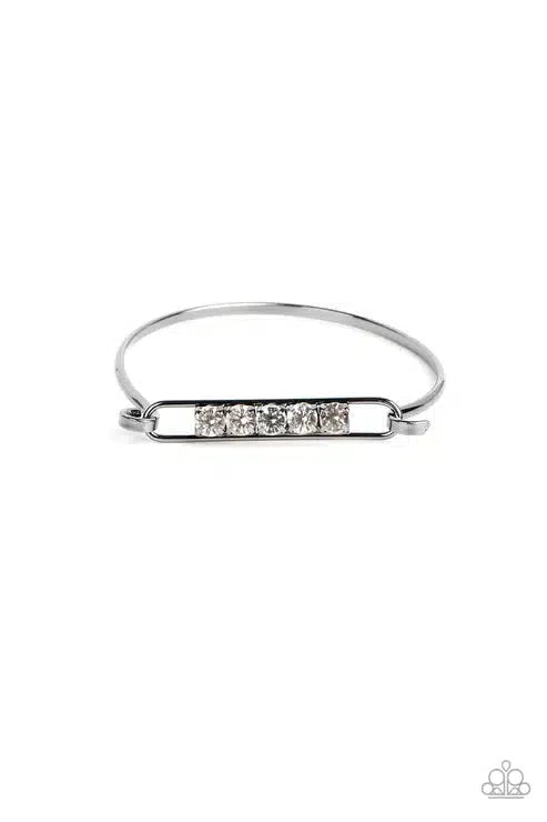 In CHARM'S Way Black Bracelet - Paparazzi Accessories- lightbox - CarasShop.com - Paparazzi Jewelry by Cara Jewels