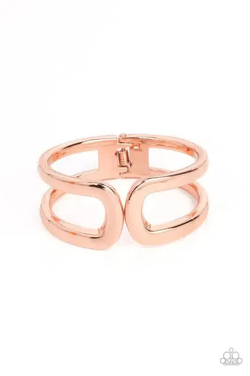Industrial Empress Copper Bracelet - Paparazzi Accessories- lightbox - CarasShop.com - Paparazzi Jewelry by Cara Jewels