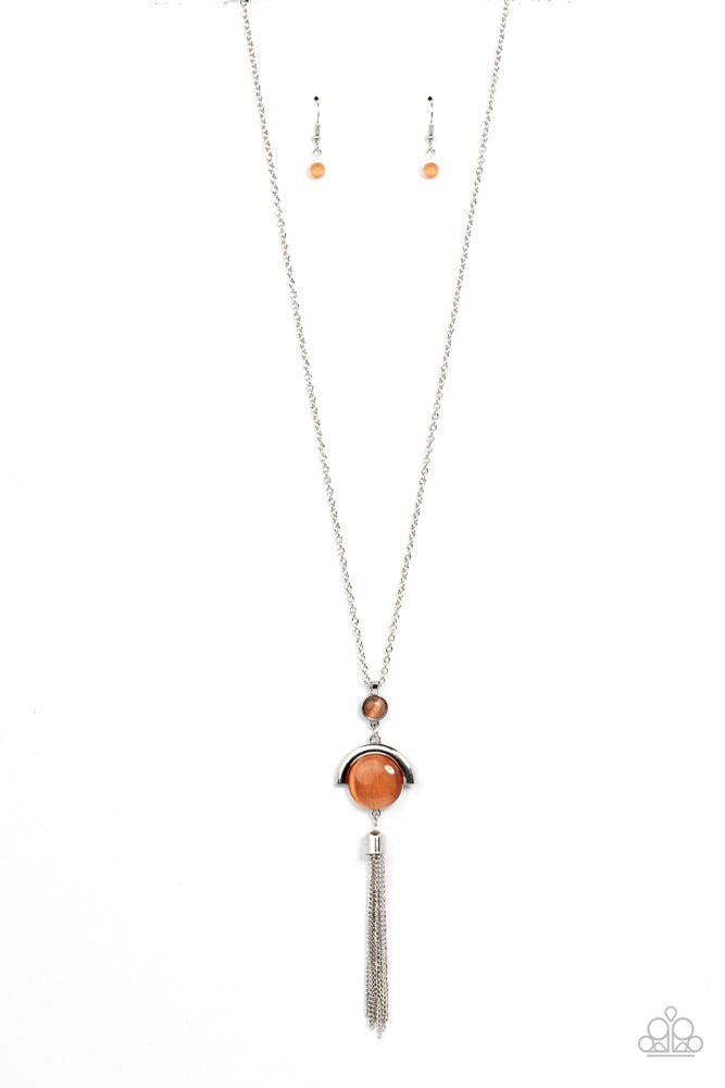 Lavishly Lucid Orange Necklace - Paparazzi Accessories- lightbox - CarasShop.com - Paparazzi Jewelry by Cara Jewels