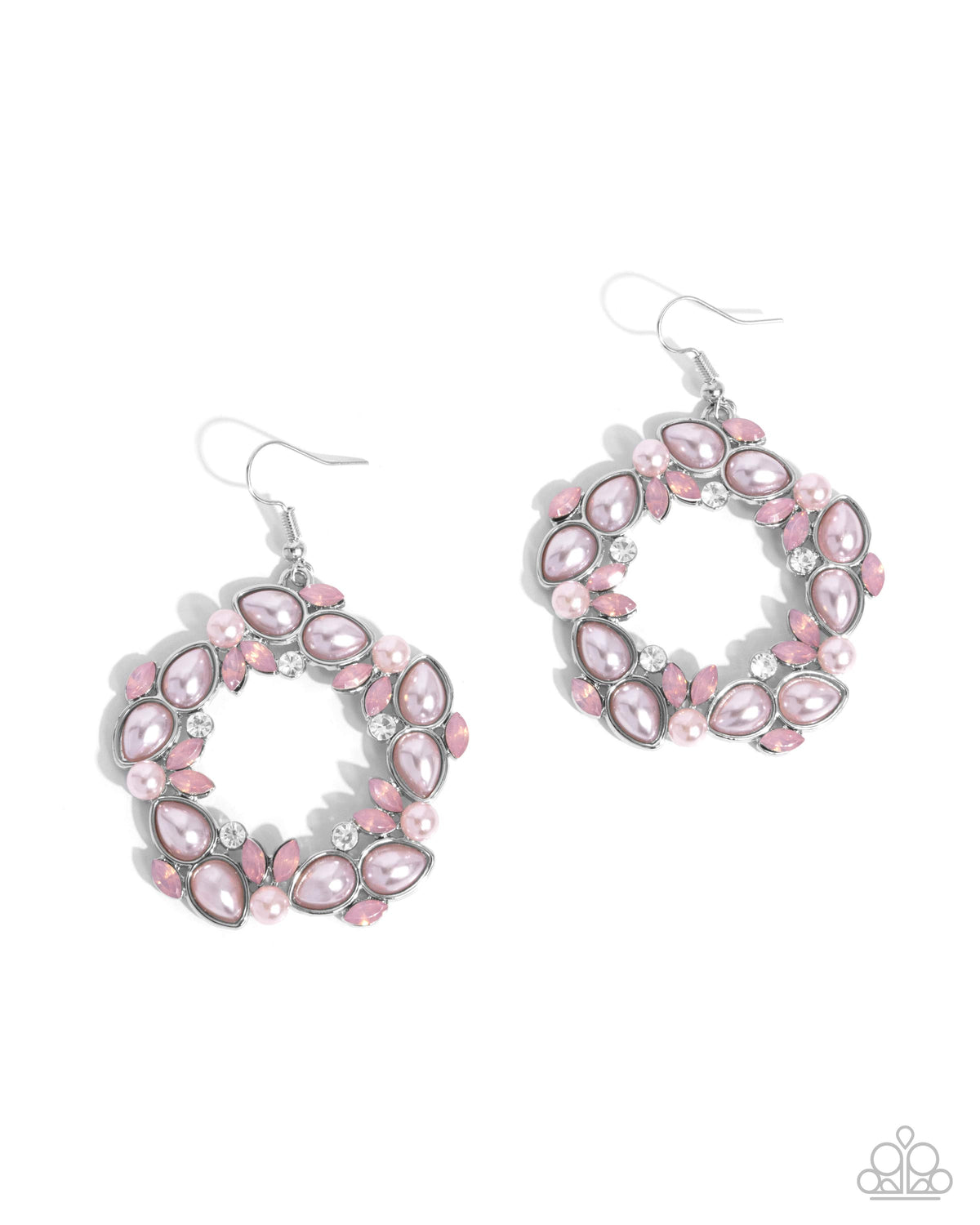 Life Could Be ABEAM Pink Pearl Earrings - Paparazzi Accessories- lightbox - CarasShop.com - Paparazzi Jewelry by Cara Jewels