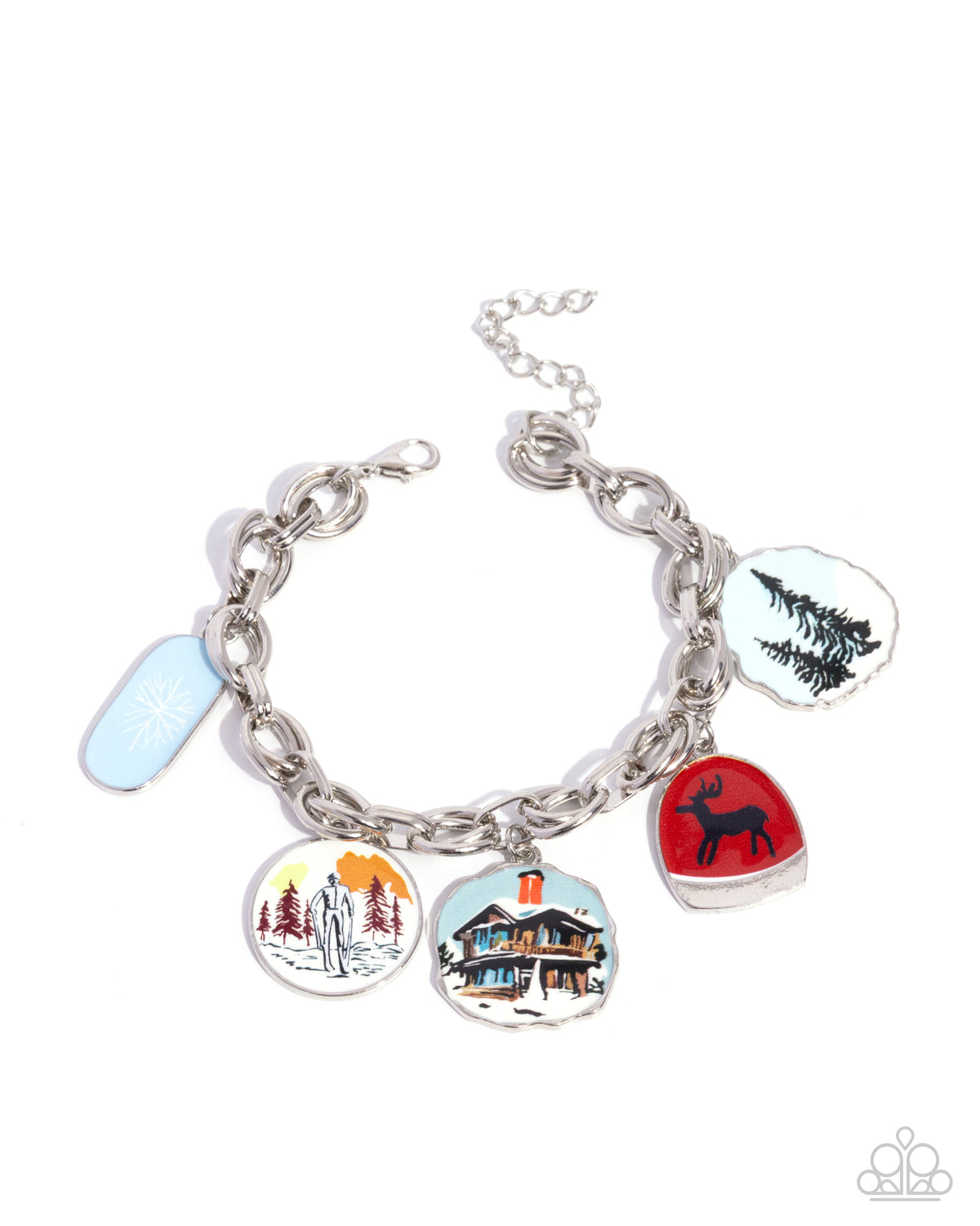 Lodge Look Multi Charm Bracelet - Paparazzi Accessories- lightbox - CarasShop.com - Paparazzi Jewelry by Cara Jewels