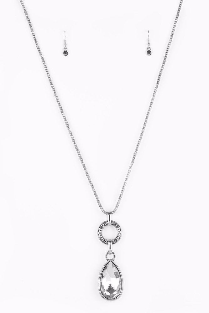 Lookin Like A Million Silver Necklace - Paparazzi Accessories- lightbox - CarasShop.com - Paparazzi Jewelry by Cara Jewels
