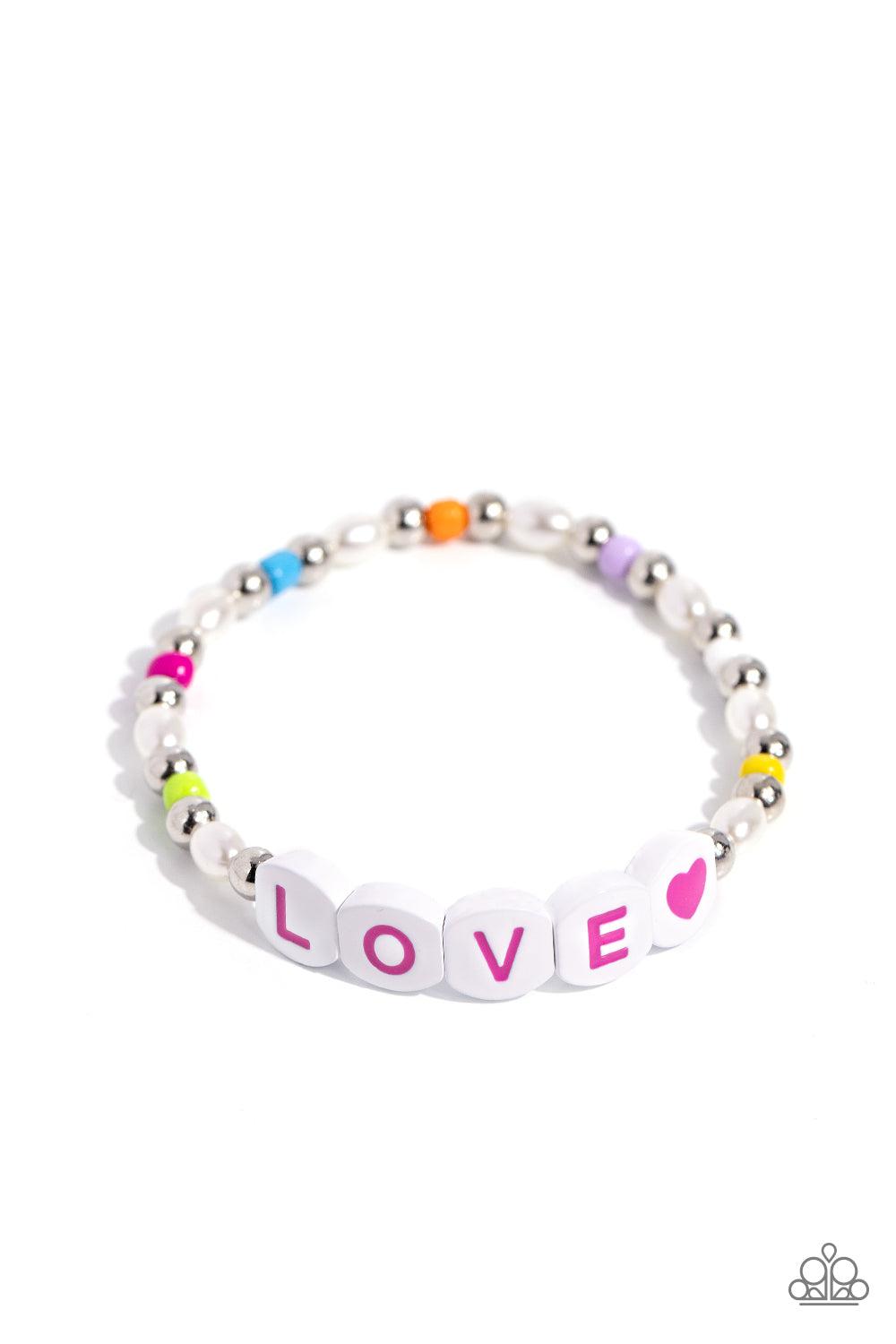 Love Language Multi Inspirational Bracelet - Paparazzi Accessories- lightbox - CarasShop.com - Paparazzi Jewelry by Cara Jewels