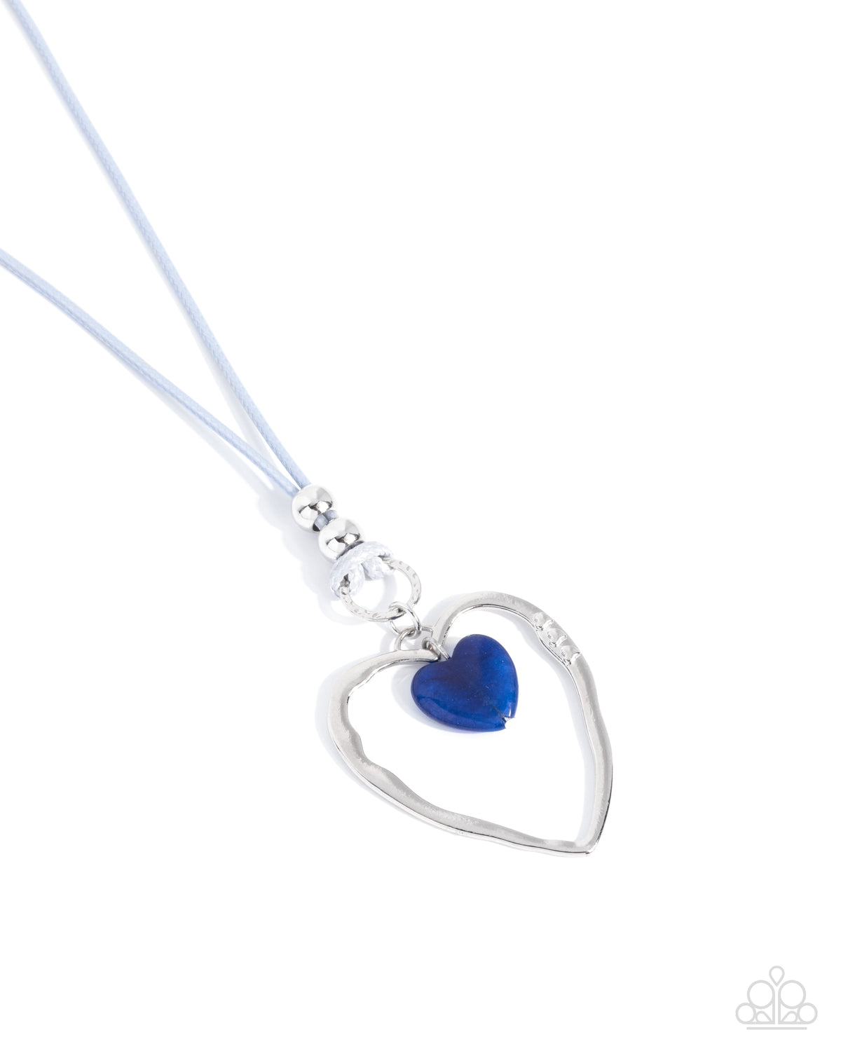 Lovely to Sit With You Blue Lapis Stone Heart Necklace - Paparazzi Accessories- lightbox - CarasShop.com - Paparazzi Jewelry by Cara Jewels