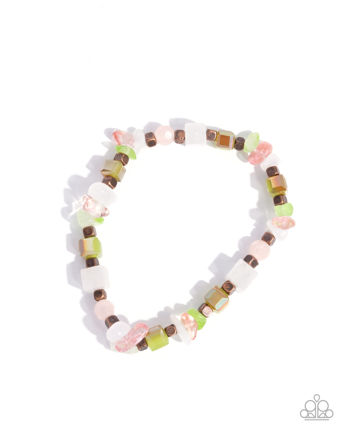 Magical Motley Copper & Multi Stone Bracelet - Paparazzi Accessories- lightbox - CarasShop.com - Paparazzi Jewelry by Cara Jewels