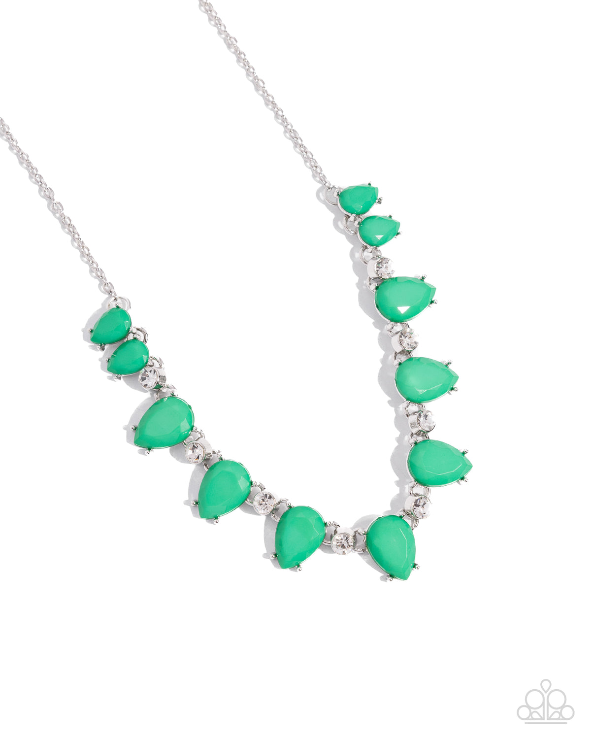 Malibu Marvel Green Necklace - Paparazzi Accessories- lightbox - CarasShop.com - Paparazzi Jewelry by Cara Jewels
