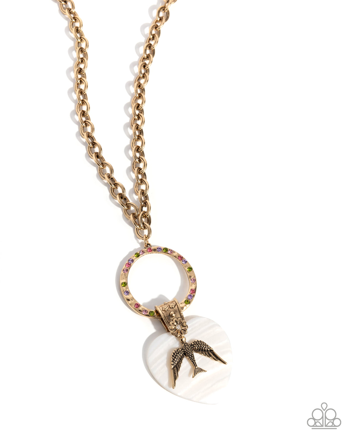 Malibu Match Multi & Gold Necklace - Paparazzi Accessories- lightbox - CarasShop.com - Paparazzi Jewelry by Cara Jewels