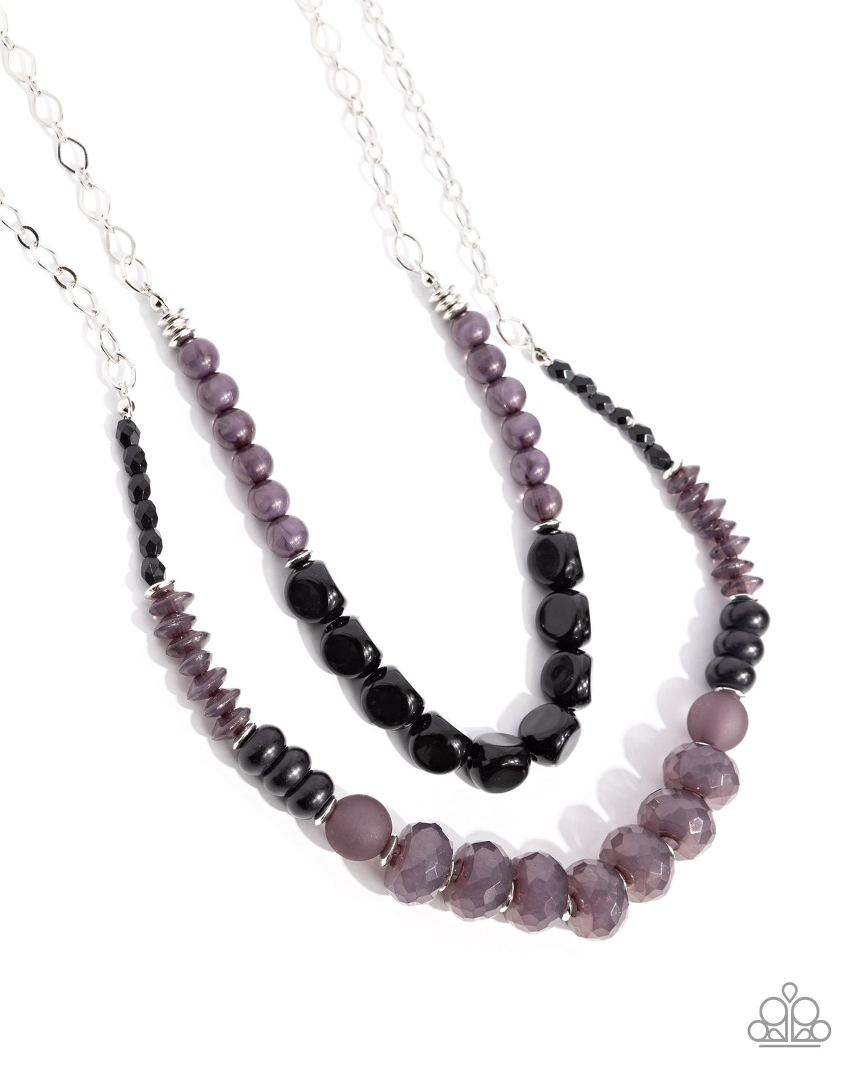 Malibu Minuet Black Necklace - Paparazzi Accessories- lightbox - CarasShop.com - Paparazzi Jewelry by Cara Jewels