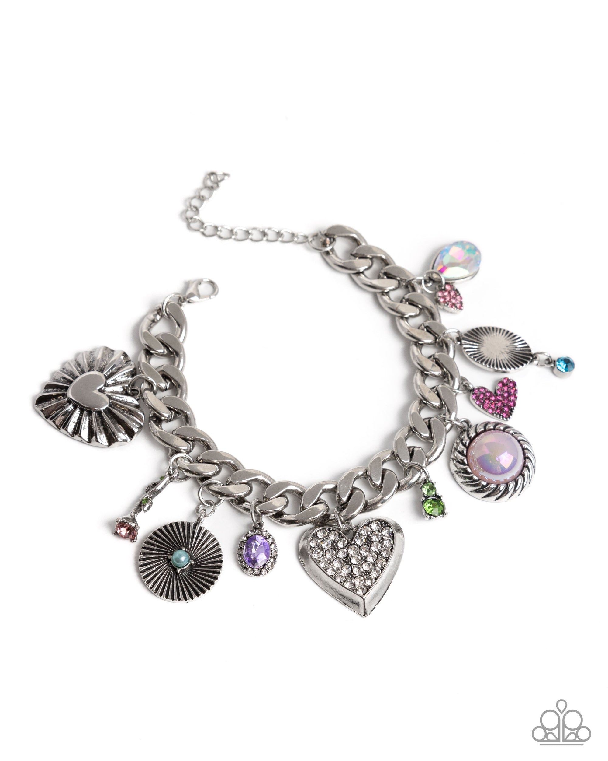 Massively Malibu Multi Charm Bracelet - Paparazzi Accessories- lightbox - CarasShop.com - Paparazzi Jewelry by Cara Jewels