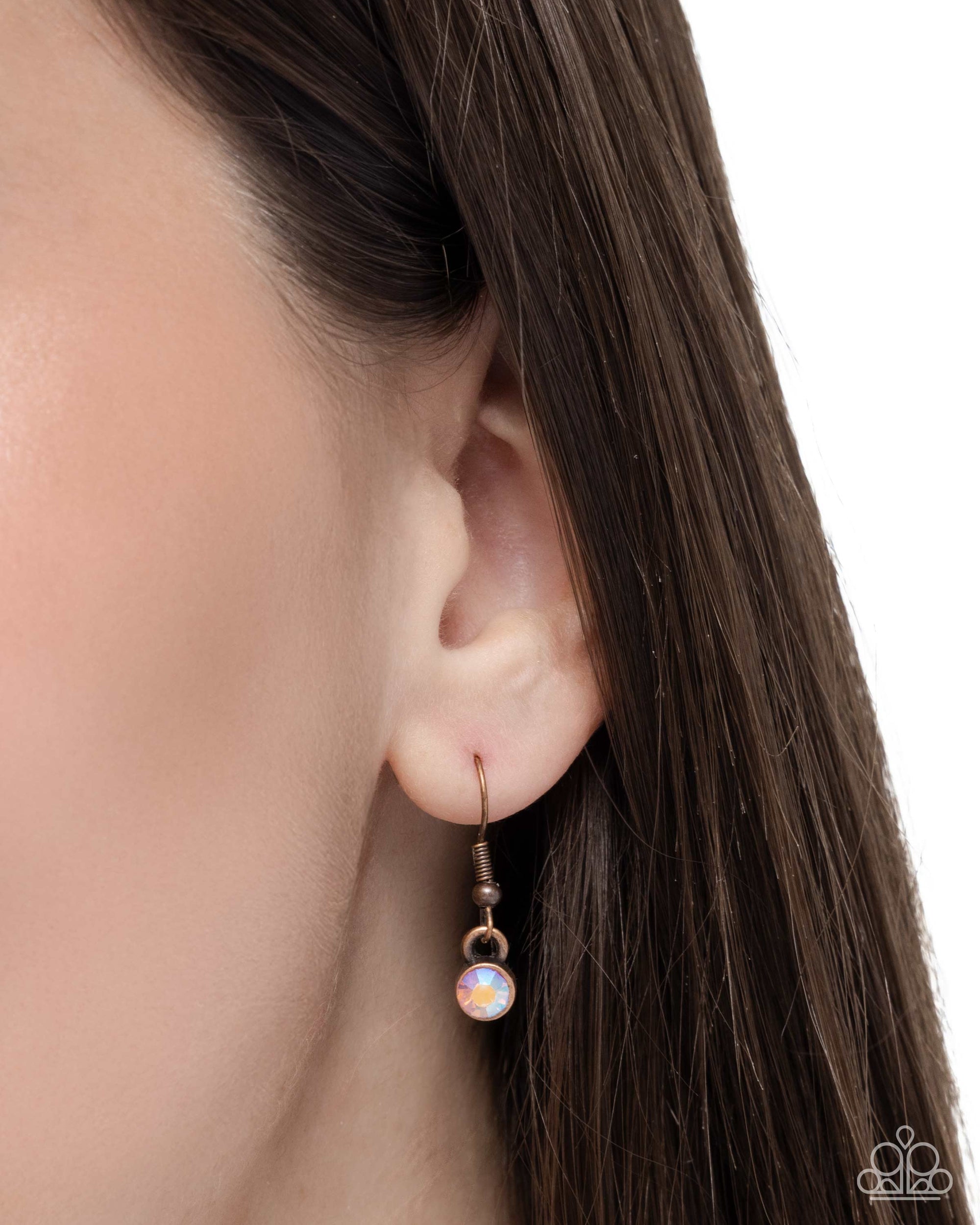 Matchmaker Mural Copper Heart Necklace - Paparazzi Accessories- lightbox - CarasShop.com - Paparazzi Jewelry by Cara Jewels