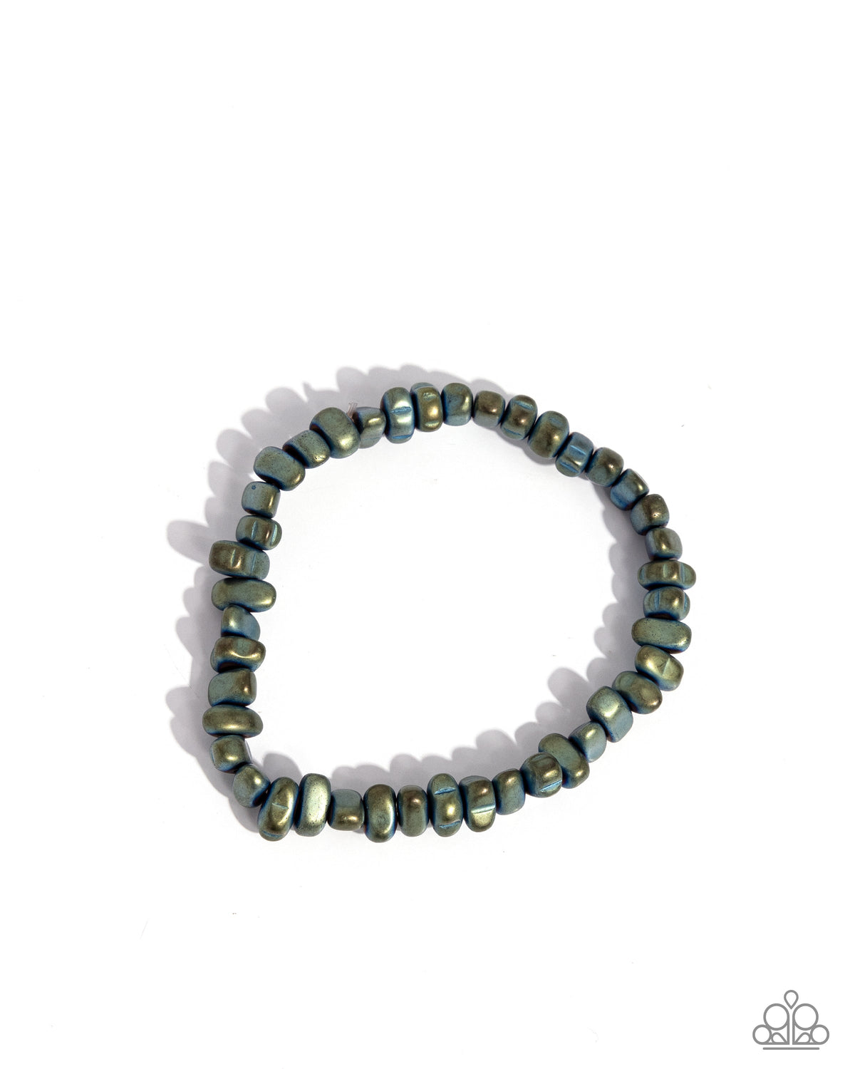 Matte Makeover Green Stone Bracelet - Paparazzi Accessories- lightbox - CarasShop.com - Paparazzi Jewelry by Cara Jewels
