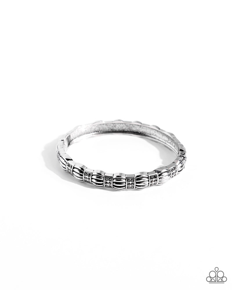 Metro Reverie Silver Bracelet - Paparazzi Accessories- lightbox - CarasShop.com - Paparazzi Jewelry by Cara Jewels