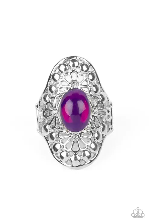 Mexican Magic Purple Ring - Paparazzi Accessories- lightbox - CarasShop.com - Paparazzi Jewelry by Cara Jewels