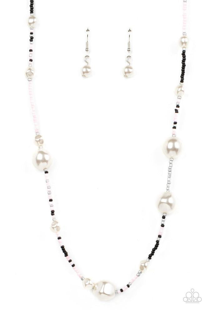 Modern Marina Pink Necklace - Paparazzi Accessories- lightbox - CarasShop.com - Paparazzi Jewelry by Cara Jewels