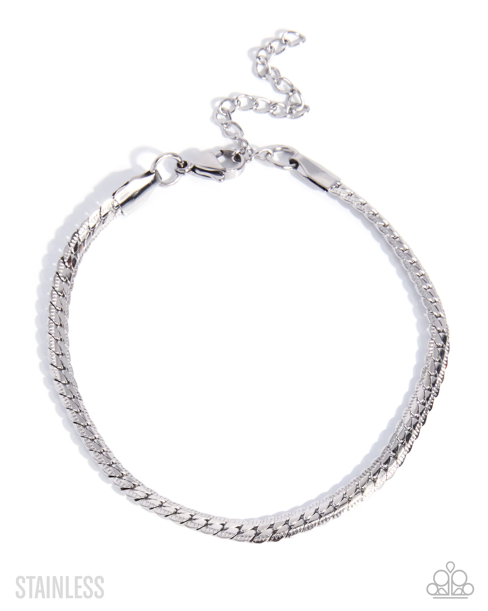 Musings Memory Silver Stainless Steel Bracelet - Paparazzi Accessories- lightbox - CarasShop.com - Paparazzi Jewelry by Cara Jewels