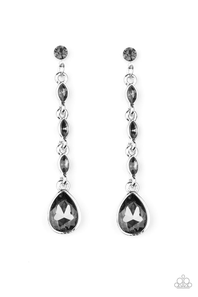Must Love Diamonds Silver Earrings - Paparazzi Accessories- lightbox - CarasShop.com - Paparazzi Jewelry by Cara Jewels