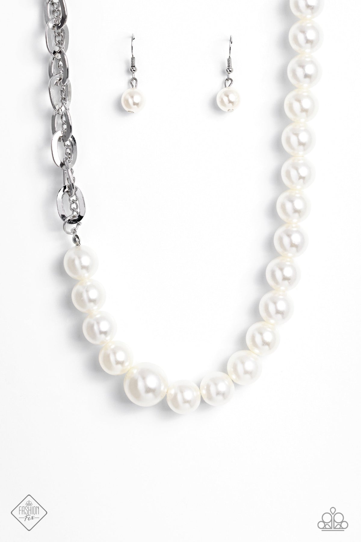 My PEARL White Necklace - Paparazzi Accessories- lightbox - CarasShop.com - Paparazzi Jewelry by Cara Jewels