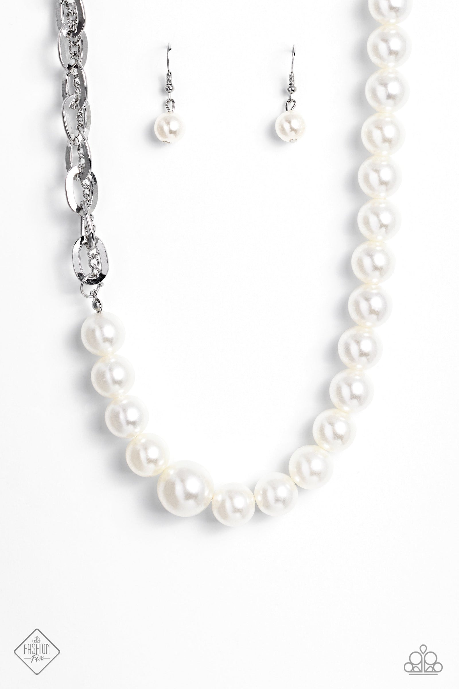 My PEARL White Necklace - Paparazzi Accessories- lightbox - CarasShop.com - Paparazzi Jewelry by Cara Jewels