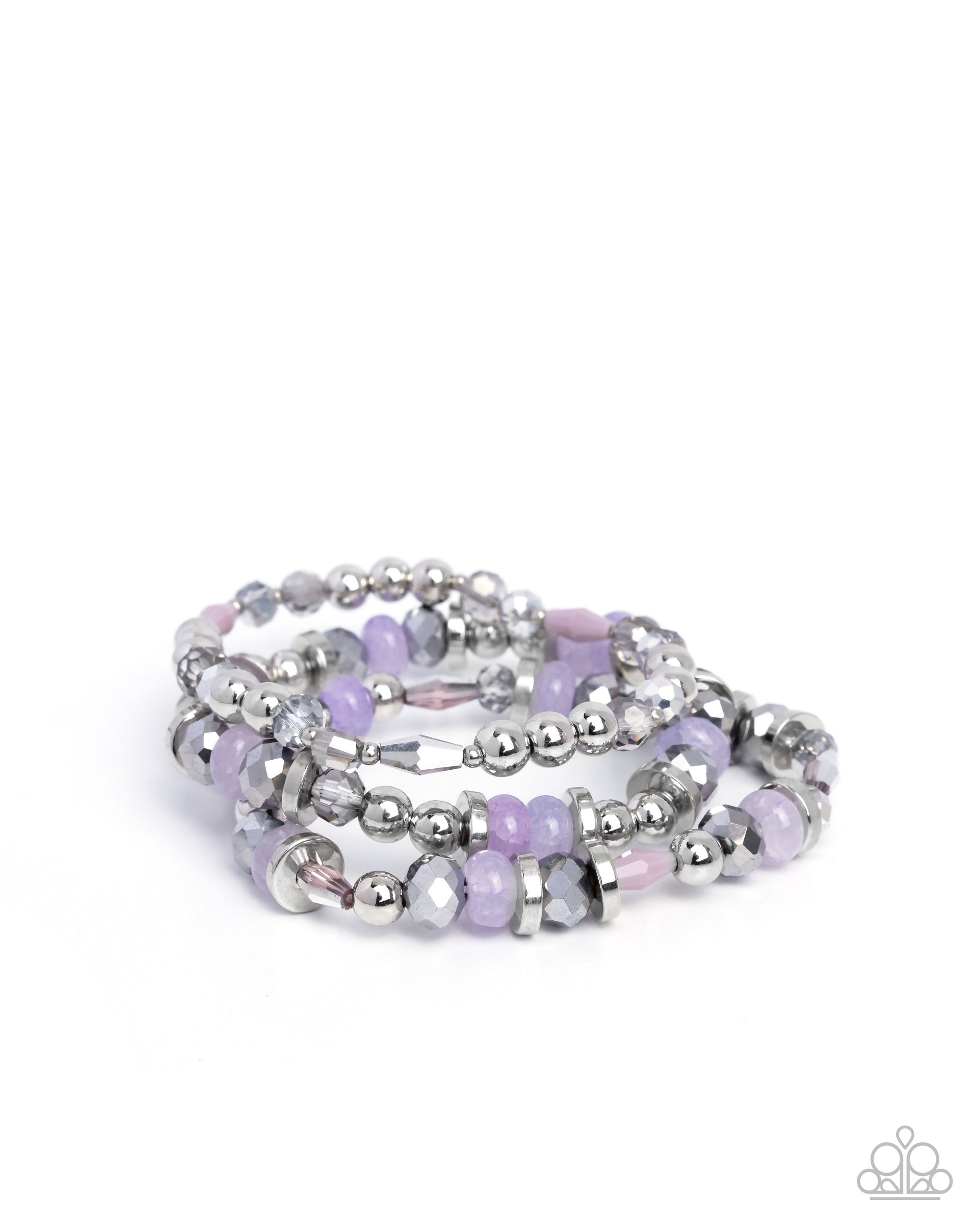 Naturally Noteworthy Purple Bracelet - Paparazzi Accessories- lightbox - CarasShop.com - Paparazzi Jewelry by Cara Jewels