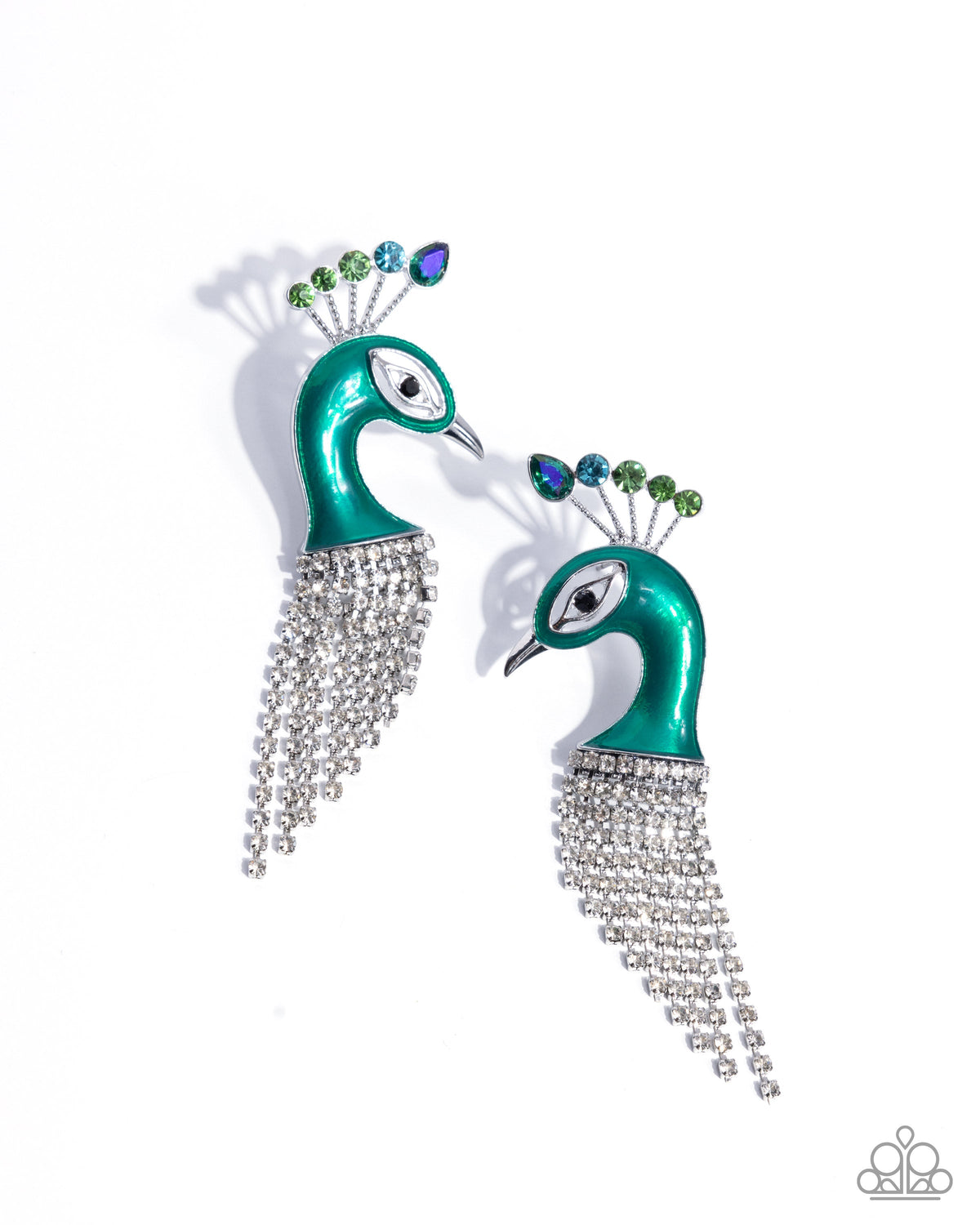 Pampered Peacock Multi Earrings - Paparazzi Accessories- lightbox - CarasShop.com - Paparazzi Jewelry by Cara Jewels