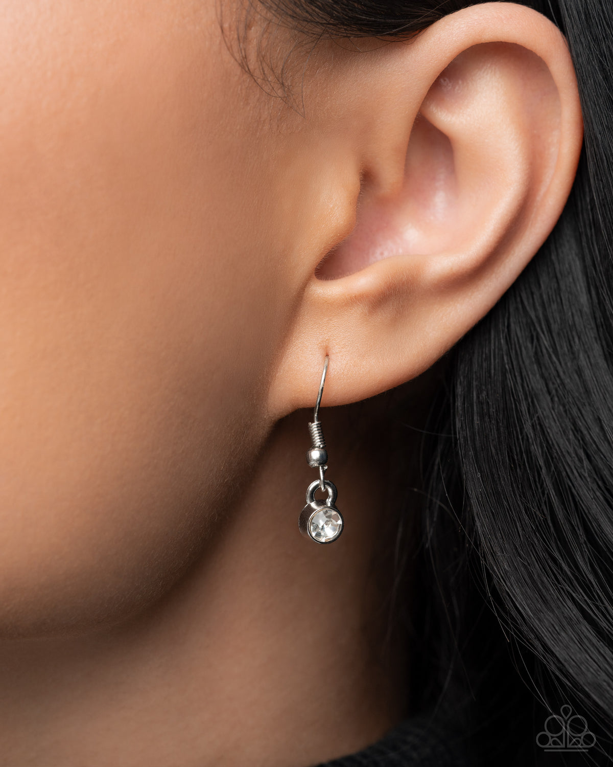 paparazzi Leopard Luminescence Black & White Rhinestone Necklace - free matching earrings - CarasShop.com - Paparazzi Jewelry by Cara Jewels