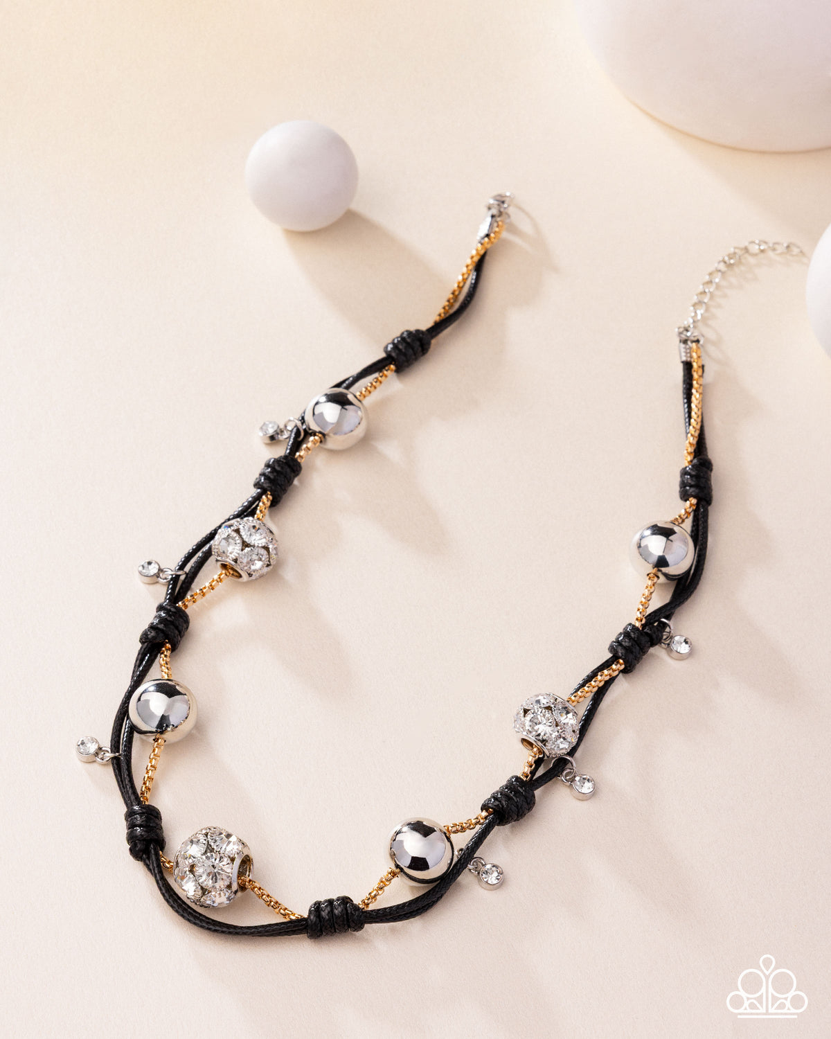 paparazzi Ornamental Operation Multi Necklace-on model - CarasShop.com - Paparazzi Jewelry by Cara Jewels