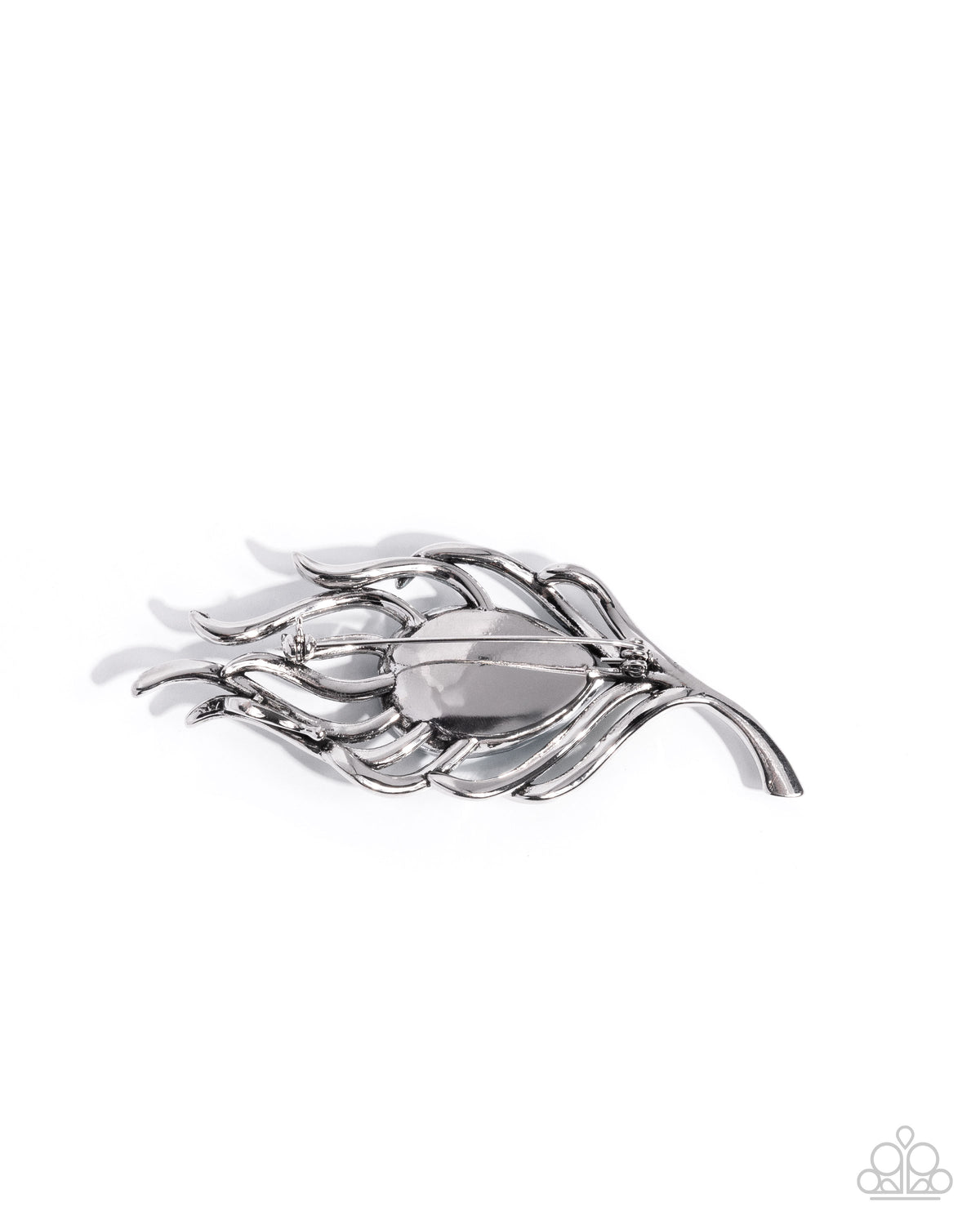 Peacock Pedigree Green UV Shimmer Feather Brooch - Paparazzi Accessories-on model - CarasShop.com - Paparazzi Jewelry by Cara Jewels