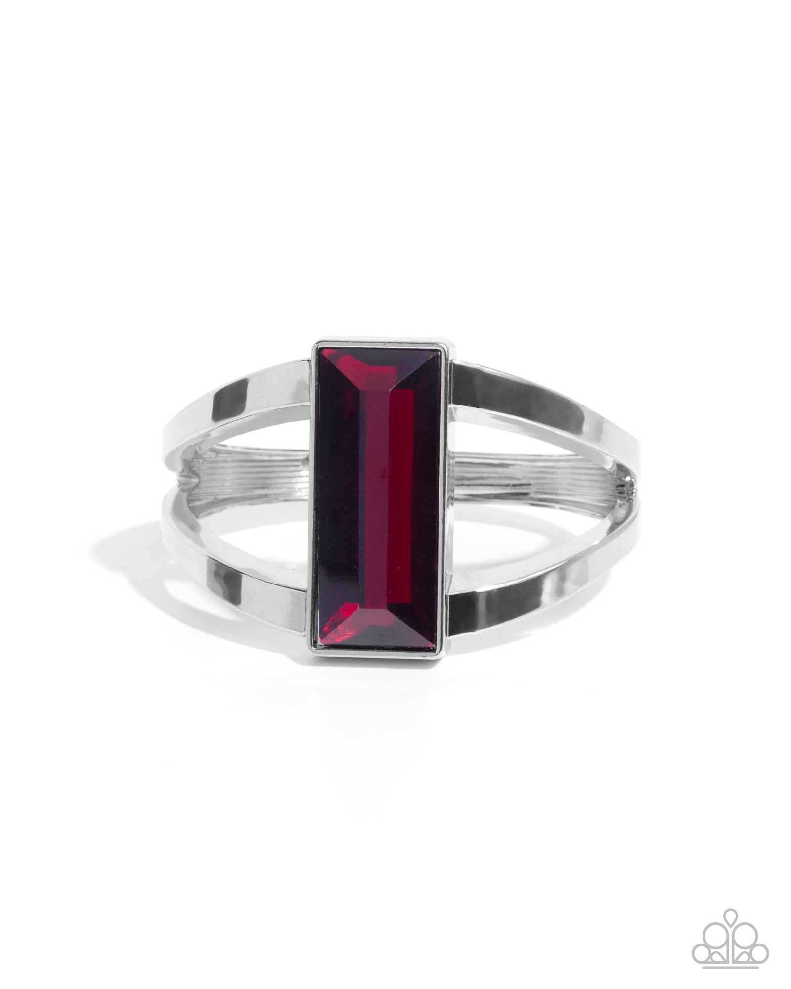 Pick-Me-Up Pizzazz Red Gem Bracelet - Paparazzi Accessories- lightbox - CarasShop.com - Paparazzi Jewelry by Cara Jewels