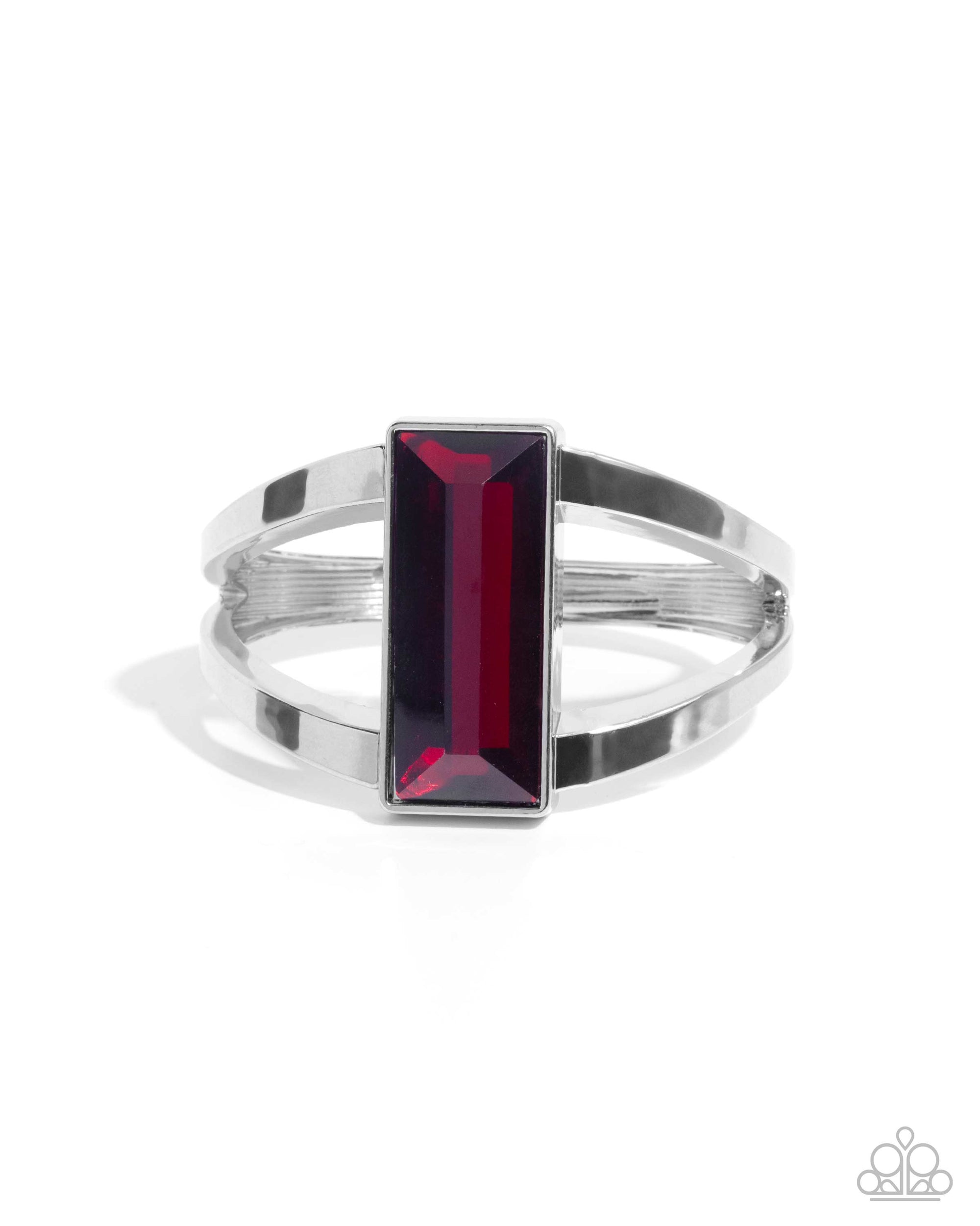 Pick-Me-Up Pizzazz Red Gem Bracelet - Paparazzi Accessories- lightbox - CarasShop.com - Paparazzi Jewelry by Cara Jewels