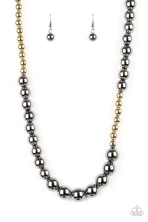 Power To The People Black Necklace - Paparazzi Accessories- lightbox - CarasShop.com - Paparazzi Jewelry by Cara Jewels