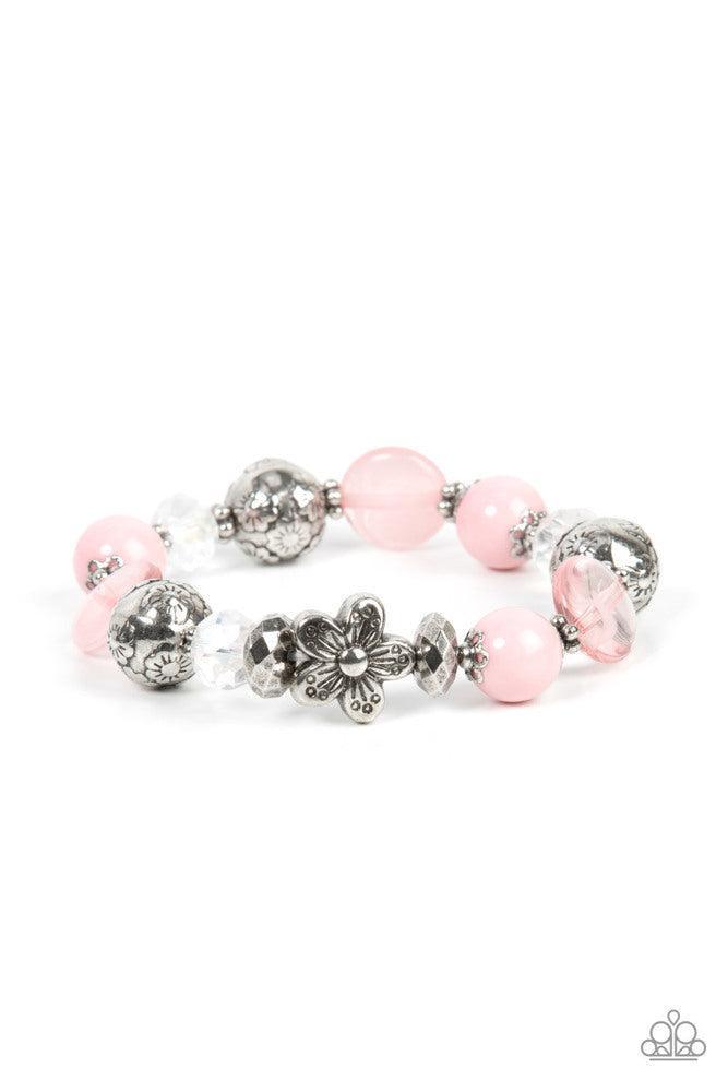 Pretty Persuasion Pink Bracelet - Paparazzi Accessories- lightbox - CarasShop.com - Paparazzi Jewelry by Cara Jewels
