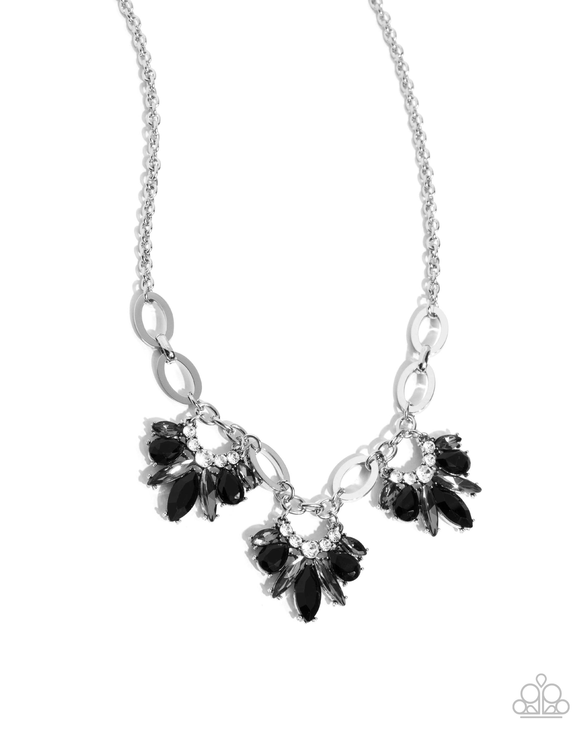 Professional Powerhouse Black Gem Necklace - Paparazzi Accessories- lightbox - CarasShop.com - Paparazzi Jewelry by Cara Jewels