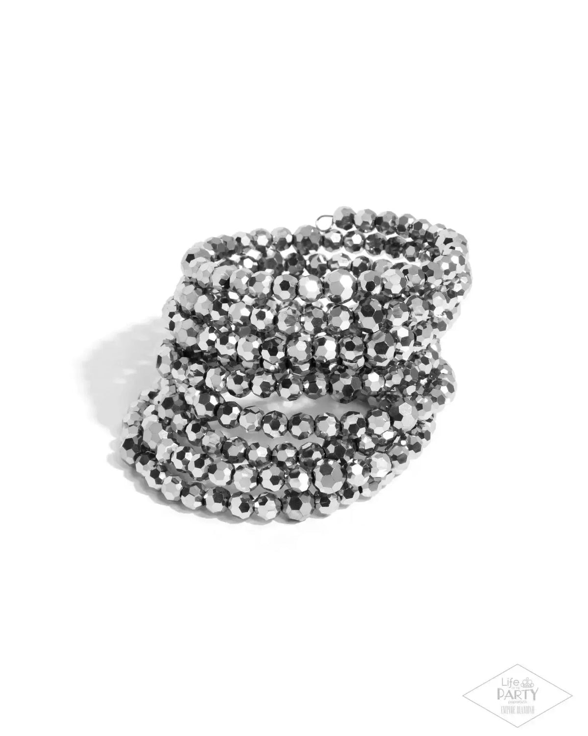Record Breaking Beam Silver Zi Collection Bracelet - Paparazzi Accessories- lightbox - CarasShop.com - Paparazzi Jewelry by Cara Jewels
