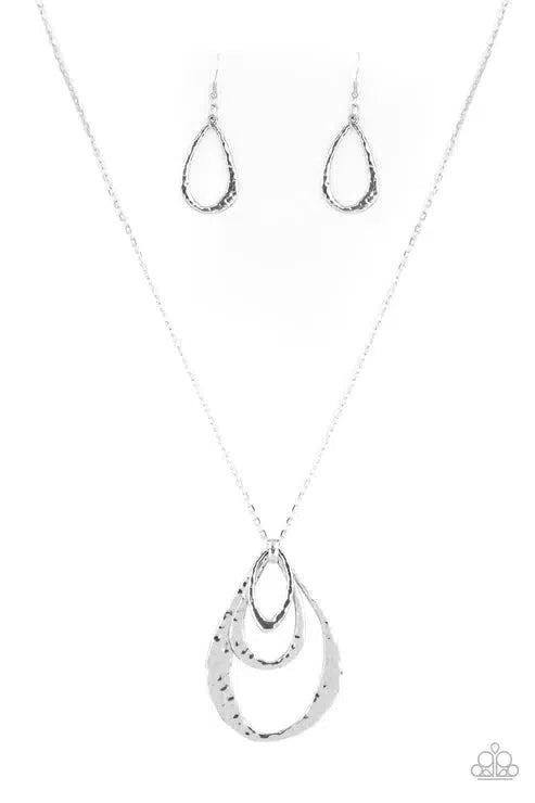 Relic Renaissance Silver Necklace - Paparazzi Accessories- lightbox - CarasShop.com - Paparazzi Jewelry by Cara Jewels