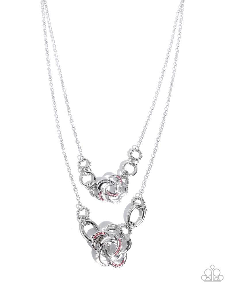Remarkable Rose Pink Necklace - Paparazzi Accessories- lightbox - CarasShop.com - Paparazzi Jewelry by Cara Jewels