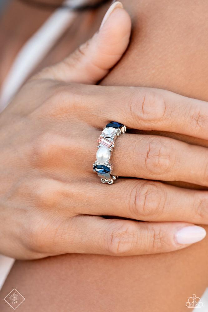 Reputable Rarity Multi Ring - Paparazzi Accessories- on model - CarasShop.com - Paparazzi Jewelry by Cara Jewels