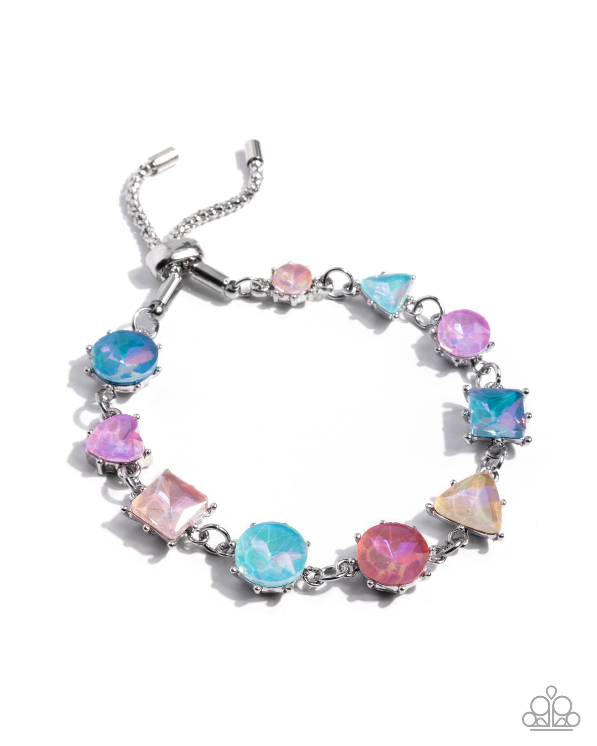 Royal Arrangement Multi Rhinestone Bracelet - Paparazzi Accessories- lightbox - CarasShop.com - Paparazzi Jewelry by Cara Jewels