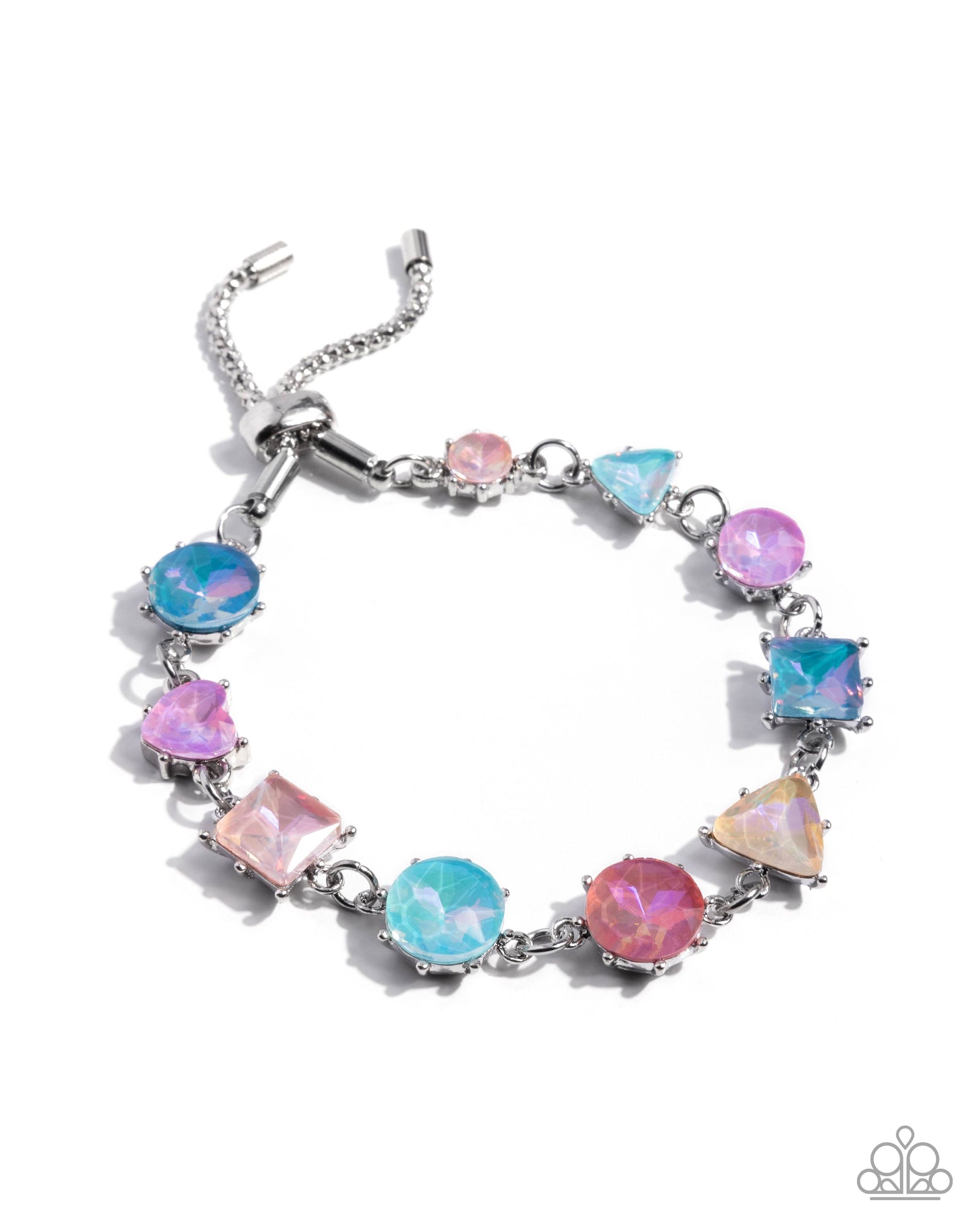 Royal Arrangement Multi Rhinestone Bracelet - Paparazzi Accessories- lightbox - CarasShop.com - Paparazzi Jewelry by Cara Jewels