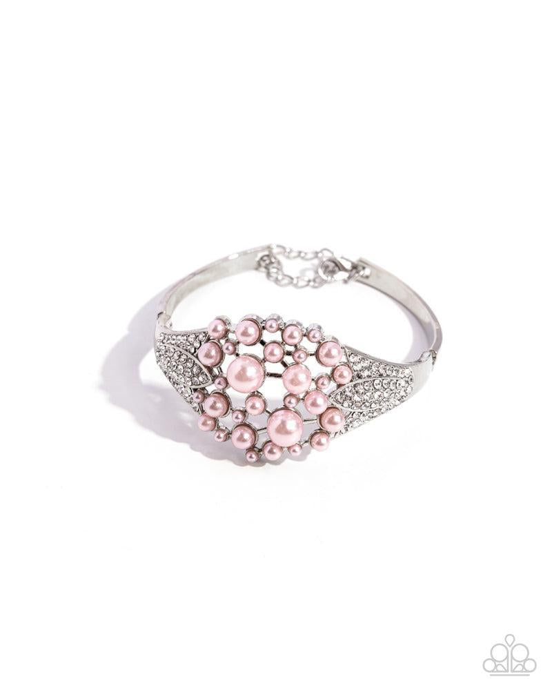 Royal Red Carpet Pink Bracelet - Paparazzi Accessories- lightbox - CarasShop.com - Paparazzi Jewelry by Cara Jewels