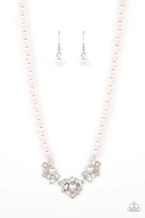 Royal Renditions Pink Necklace - Paparazzi Accessories- lightbox - CarasShop.com - Paparazzi Jewelry by Cara Jewels