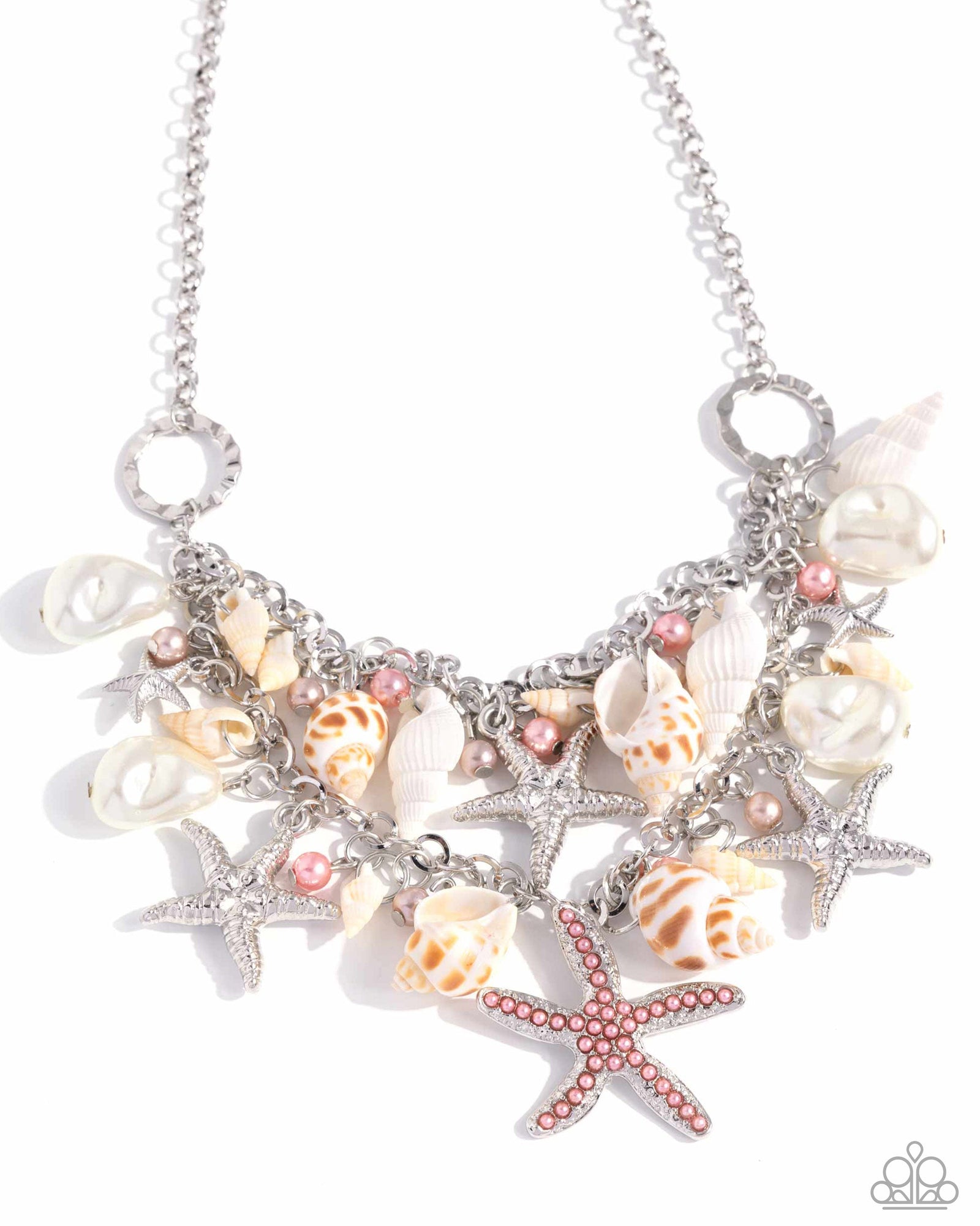 Seashell Shanty Multi Necklace - Paparazzi Accessories- lightbox - CarasShop.com - Paparazzi Jewelry by Cara Jewels