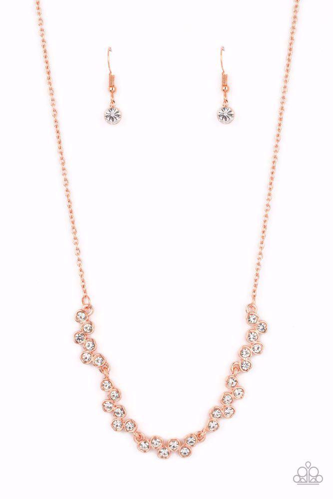 SELFIE-Love Copper Necklace - Paparazzi Accessories- lightbox - CarasShop.com - Paparazzi Jewelry by Cara Jewels