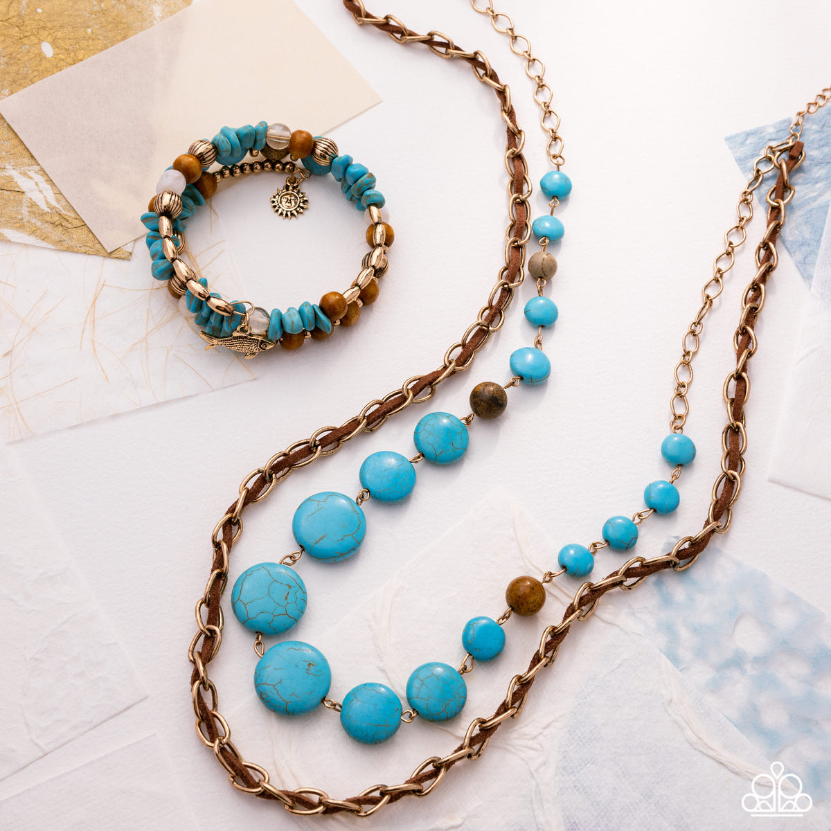 Simply Santa Fe Set - April 2026 - Paparazzi Accessories- Bracelet - CarasShop.com - Paparazzi Jewelry by Cara Jewels