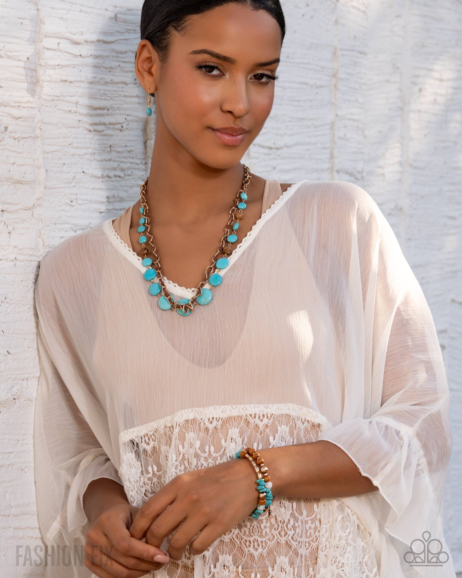 Simply Santa Fe Set - April 2026 - Paparazzi Accessories- Complete Look - CarasShop.com - Paparazzi Jewelry by Cara Jewels