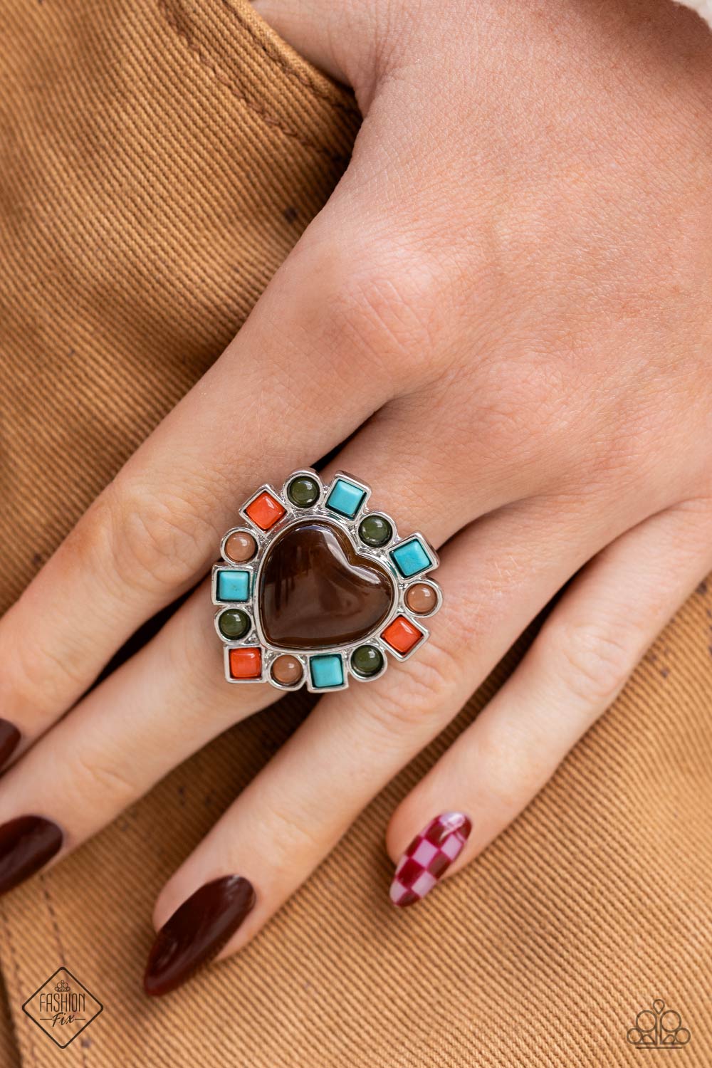 Simply Santa Fe Set - December 2023 - Paparazzi Accessories- Ring - CarasShop.com - Paparazzi Jewelry by Cara Jewels