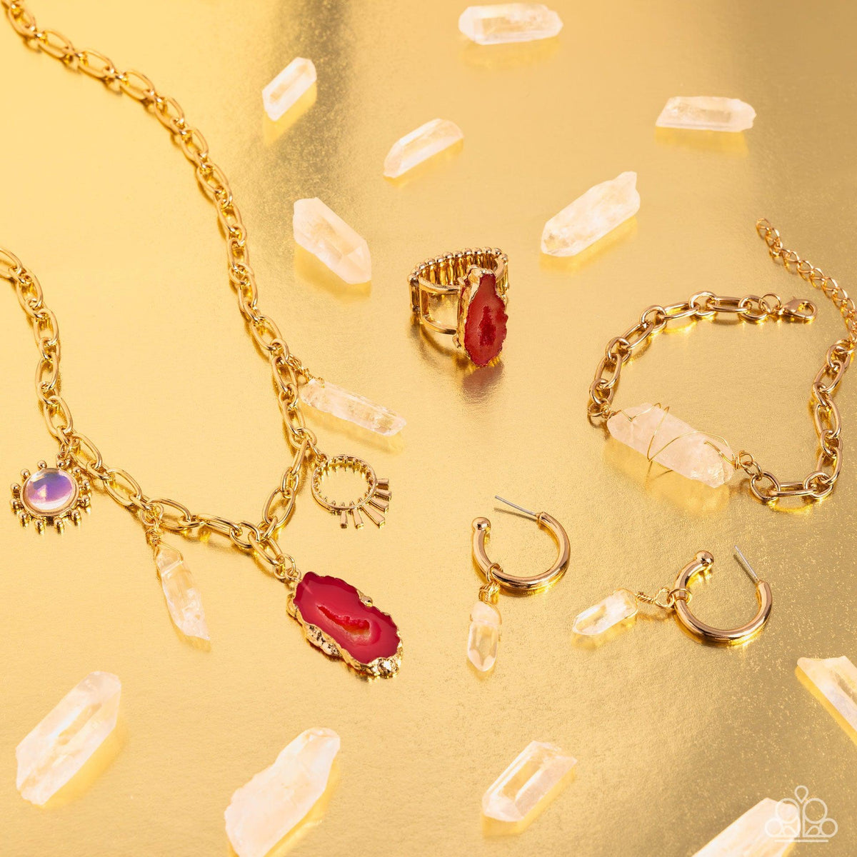 Simply Santa Fe Set - January 2024 - Paparazzi Accessories- Set Collage - CarasShop.com - Paparazzi Jewelry by Cara Jewels