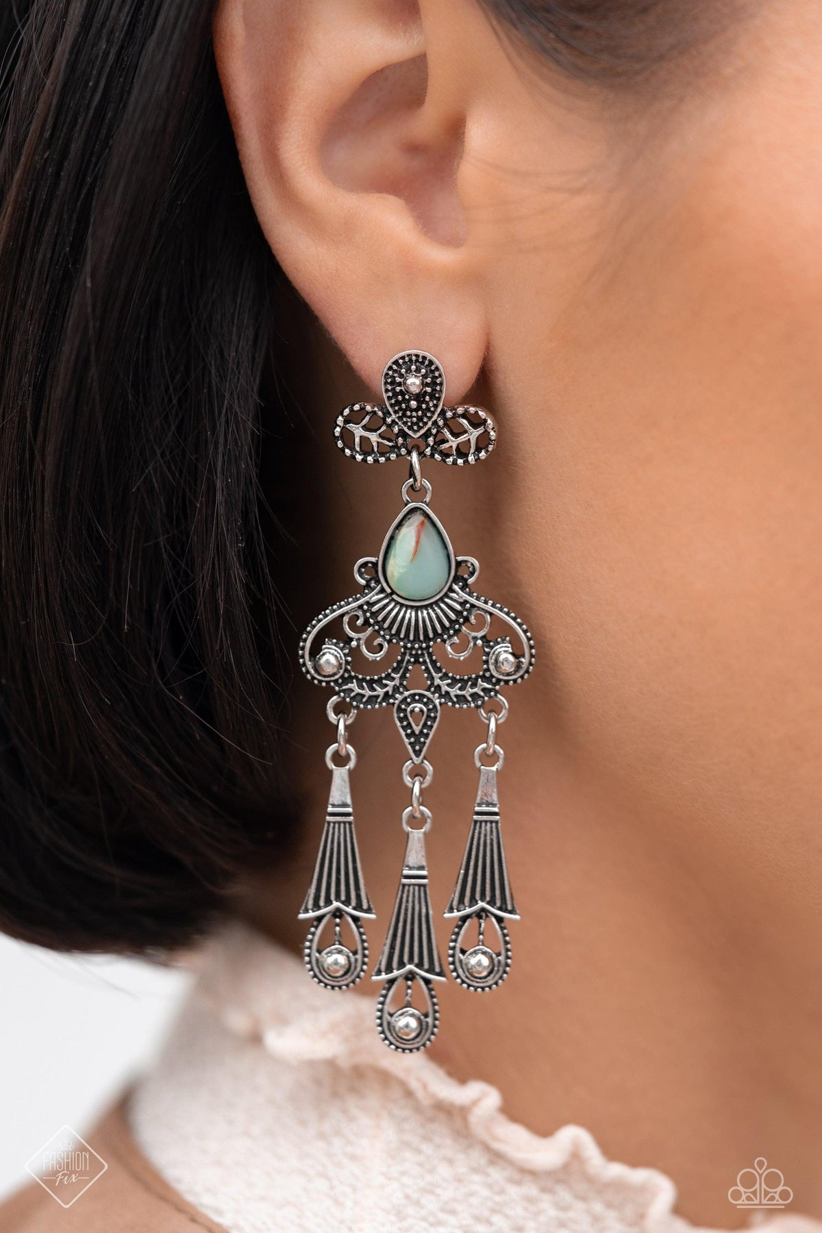 Simply Santa Fe Set - July 2023 - Paparazzi Accessories- Earrings - CarasShop.com - Paparazzi Jewelry by Cara Jewels